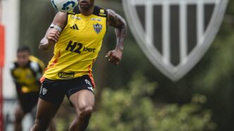 Júnior Santos lesão Atlético-MG — foto ilustrativa