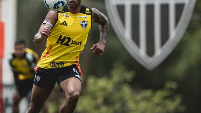 Júnior Santos lesão Atlético-MG — foto ilustrativa