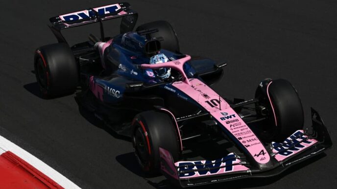 Alpine's French driver Pierre Gasly races during the first practice session ahead of the Italian Formula One Grand Prix at the Autodromo Nazionale Monza circuit, in Monza, northern Italy, on September 5, 2025. (Foto: Philippe Lopez / AFP)
