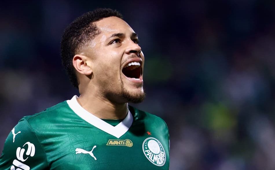 Vitor Roque, centroavante do Palmeiras