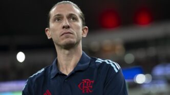 Filipe Luis, técnico do Flamengo, durante partida contra o Botafogo-PB no Maracanã pela Copa Do Brasil 2025 (Foto: Jorge Rodrigues/AGIF)