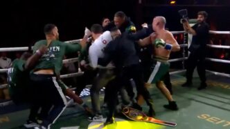 Briga entre equipes após luta de Popó e Wanderlei Silva