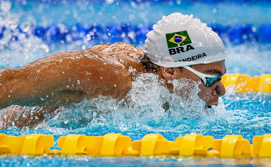 Gabriel Bandeira no Mundial de Natação Paralímpica 2025 (Foto: Wander Roberto/CPB @wander_imagem)