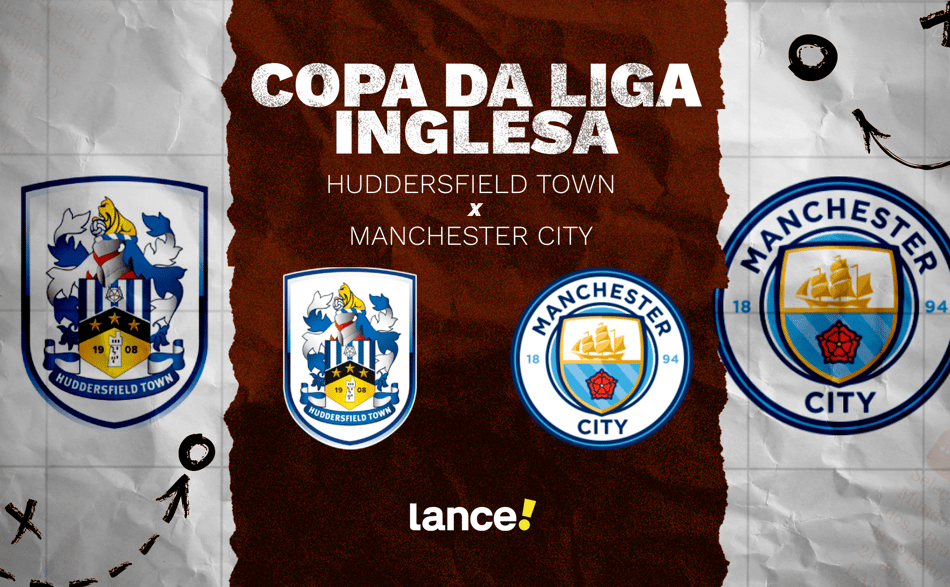 Huddersfield x Manchester City pela Copa da Liga Inglesa (Arte: Lance!)
