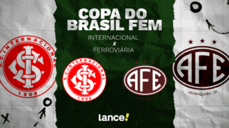 Internacional e Ferroviária se enfrentam pelas quartas de final da Copa do Brasil Feminina