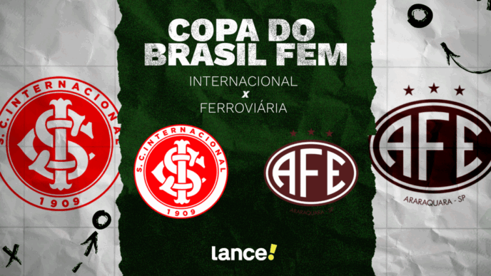 Internacional e Ferroviária se enfrentam pelas quartas de final da Copa do Brasil Feminina
