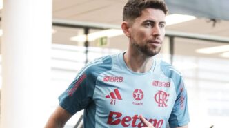 Jorginho treino Flamengo Estudiantes
