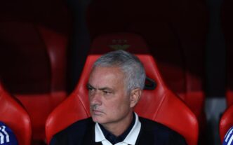 José Mourinho no Estádio da Luz para o jogo entre Fenerbahce e Benfica