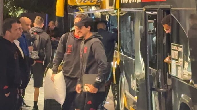 Pedro chegada Flamengo Estudiantes
