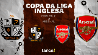 Port Vale x Arsenal pela Copa da Liga Inglesa