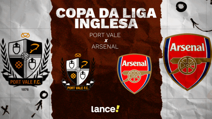 Port Vale x Arsenal pela Copa da Liga Inglesa