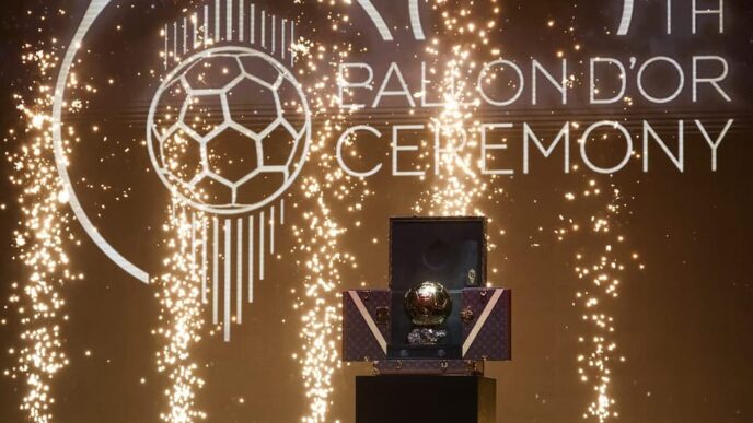 Apresentação da Bola de Ouro 2024/25 (Foto: FRANCK FIFE / AFP)