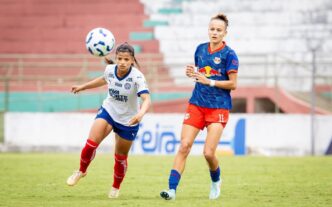 Bragantino e Bahia, adversários na Copa do Brasil Feminina, em confronto pelo Brasileirão Feminino