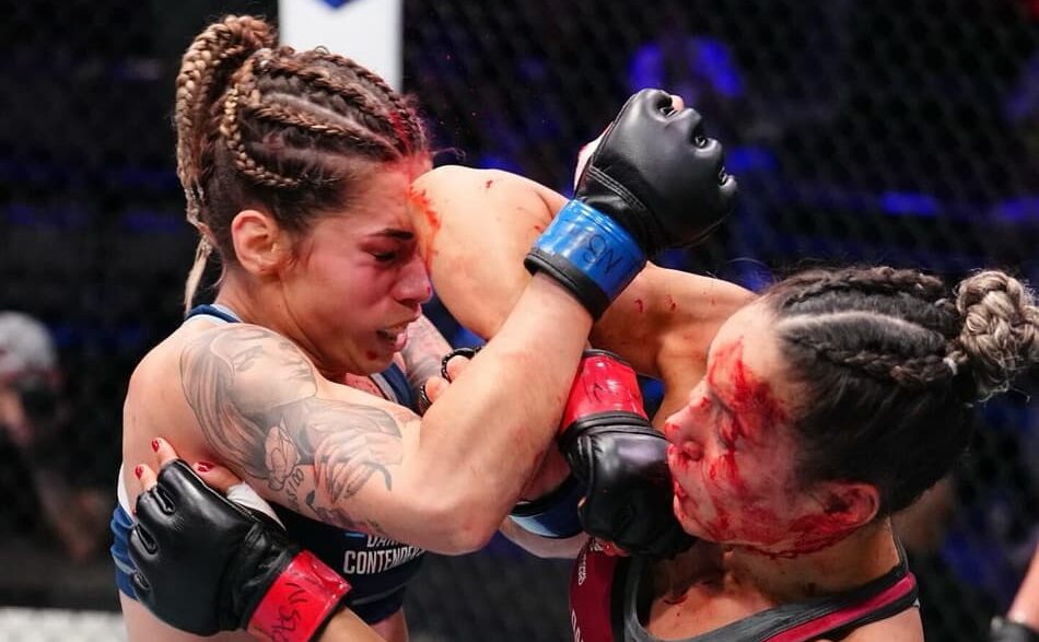 Jeisla levou a melhor sobre Montenegro - as duas foram contratadas pelo UFC (Foto: Reproduçãp Instagram UFC Brasil)