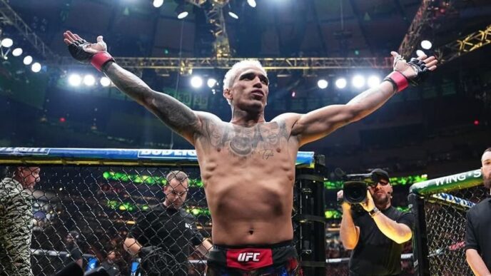 Charles Oliveira lidera a Seleção Brasileira no UFC Rio (Foto: Reprodução Instagram charlesdobronxs)