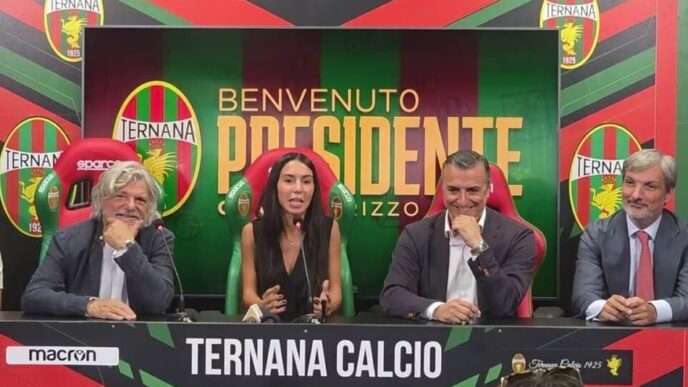 Claudia Rizzo é a nova presidente do Ternana (Foto: Divulgação/Ternana)