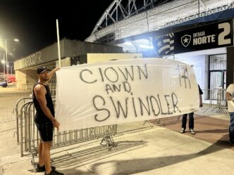 Botafogo protesto Textor — foto ilustrativa