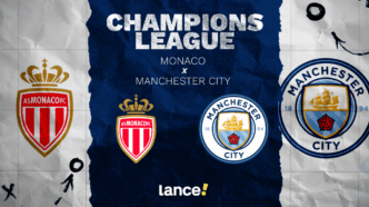Monaco x Manchester City se enfrentam em partida da Champions League.
