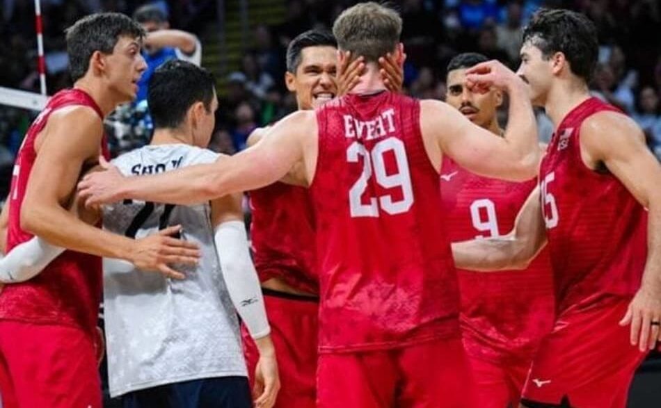 Estados Unidos x Eslovênia nas oitavas do Mundial de Vôlei 2025 (Foto: Volleyball World)