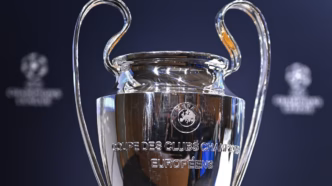 Taça da Champions League, símbolo do torneio de clubes mais prestigiado da Europa.