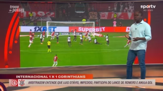 PC Oliveira pênalti Inter x Corinthians — foto ilustrativa