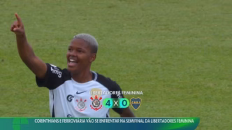 Vídeo sobre a semifinal da Libertadores feminina entre Corinthians e Ferroviária.