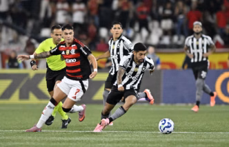 José Boto, diretor do Flamengo, reclama de lances de arbitragem em jogo contra o Botafogo.