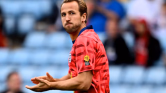 Harry Kane, atacante da seleção da Inglaterra, durante partida. Foto: REUTERS
