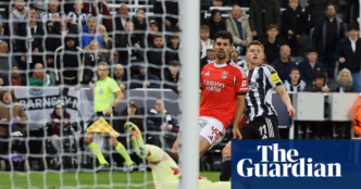 Newcastle vence Benfica Champions League — foto ilustrativa