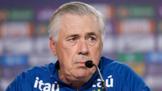 Carlo Ancelotti em coletiva da Seleção Brasileira.