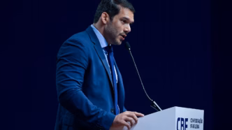 Presidente da CBF, Samir Xaud, apresenta o plano de sustentabilidade da entidade.