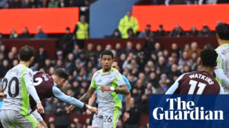 Aston Villa vence Manchester City — foto ilustrativa
