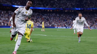 Vinicius Jr. contra Villarreal — foto ilustrativa