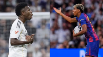 Vinicius e Lamine Yamal — foto ilustrativa