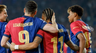 Tridente do Barcelona 2024-25 — foto ilustrativa