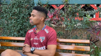 O lateral Wendell do São Paulo em entrevista ao ge.