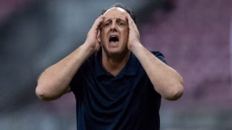 Rogério Ceni, técnico do Bahia, em reclamação durante partida