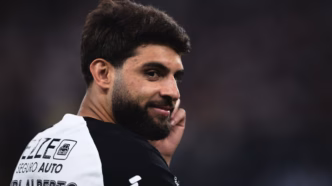 Yuri Alberto em ação durante a partida entre Corinthians e Mirassol.