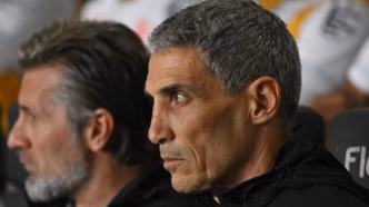 Vojvoda, técnico do Santos, em coletiva após a derrota para o Vitória no Brasileirão.