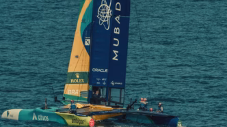 Catamarã do Mubadala Brasil, equipe brasileira na competição de SailGP