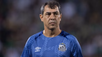 Fábio Carille comandando o Goiás em jogo da Série B.