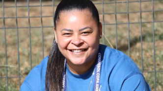 Fran, tetracampeã da Libertadores Feminina, é comentarista na N Sports.