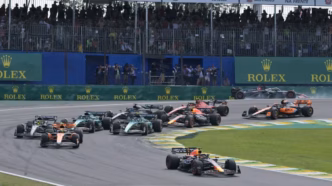 Vista aérea do Autódromo de Interlagos durante o GP Brasil de Fórmula 1