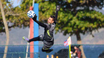 Ivan em treino do Internacional