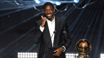 Ousmane Dembélé em ação pelo PSG