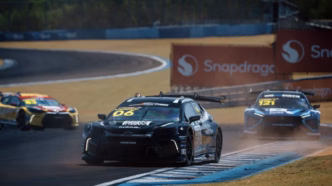 Helio Castroneves em ação na etapa do Velocitta pela Stock Car Pro Series.