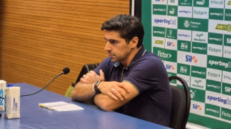 Abel Ferreira, técnico do Palmeiras, em entrevista coletiva.