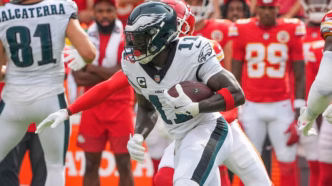 A.J. Brown, wide receiver do Philadelphia Eagles.