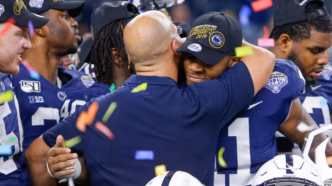James Franklin, técnico demitido da Penn State, em foto de arquivo.