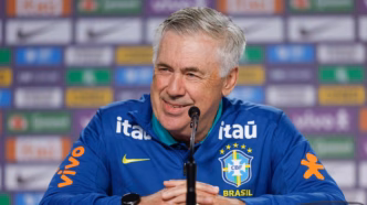 Carlo Ancelotti, técnico da Seleção Brasileira, durante anúncio de convocação.